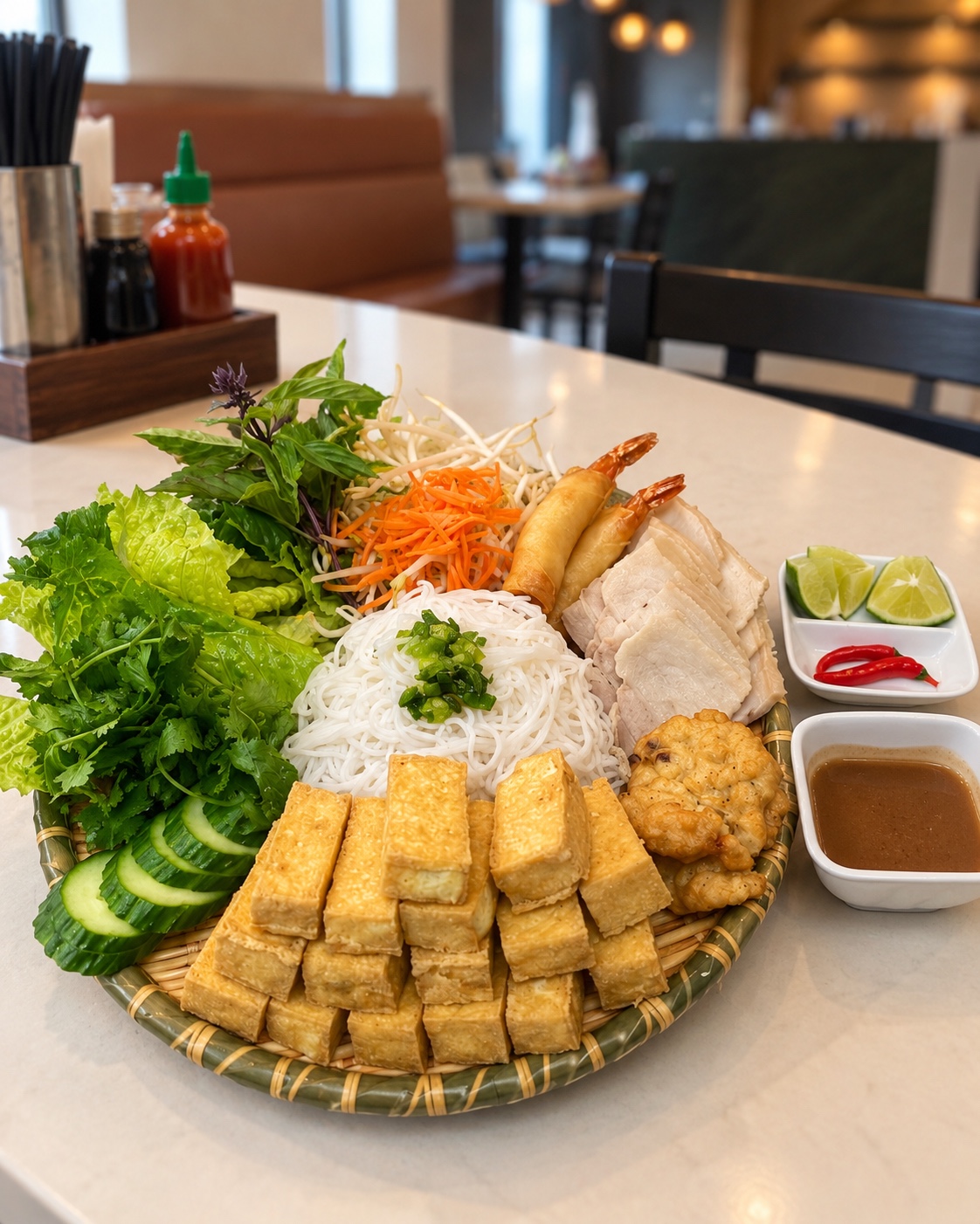 W61. Vermicelli with Fried Tofu and Fermented Shrimp Paste